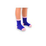 Fashion, accesorii si bijuterii - Copii - Lenjerie si pijamale copii - Sosete si dresuri copii - Sosete de bumbac cu accent roz pal pentru copii, albastru  11 ani - Infinity.ro