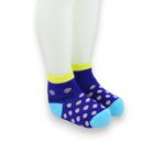 Fashion, accesorii si bijuterii - Copii - Lenjerie si pijamale copii - Sosete si dresuri copii - Sosete clasice pentru copii, albastru cu buline roz 6-7 ani - Infinity.ro