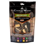 Casa si Gradina - Gradina si terasa - Gratare si accesorii - Accesorii gratare - Bucati de lemn pentru afumare din lemn de stejar, infuzat cu aroma de sweet white wine, chunk-uri 500 grame - Infinity.ro
