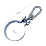 Casa si Gradina - Gradina si terasa - Balansoare si hamace - Balansoare - Carabina pentru leagan, cu sistem de prindere rotund, 100 mm - Infinity.ro