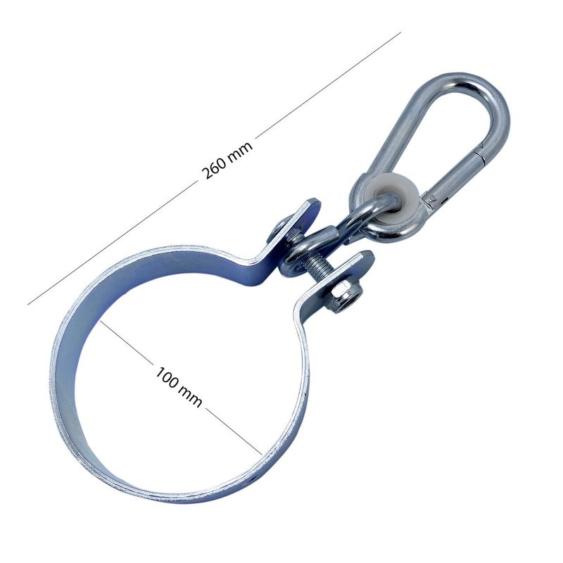 Casa si Gradina - Gradina si terasa - Balansoare si hamace - Balansoare - Carabina pentru leagan, cu sistem de prindere rotund, 100 mm - Infinity.ro