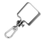 Casa si Gradina - Gradina si terasa - Balansoare si hamace - Balansoare - Carabina pentru leagan, cu sistem de prindere patrat, 90x90 mm - Infinity.ro