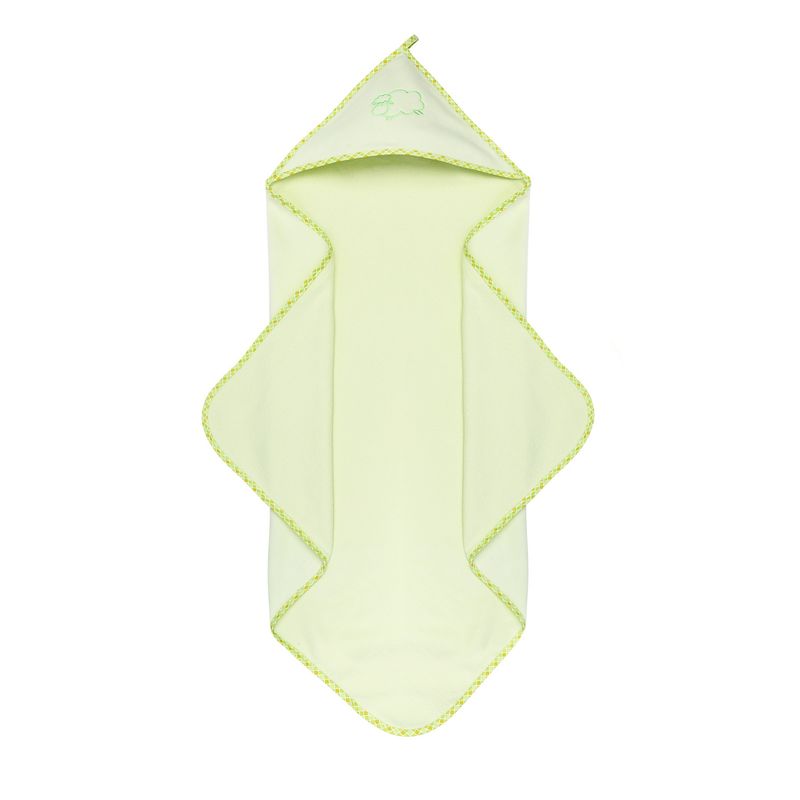 Jucarii, Copii si Bebe - Igiena si ingrijire - Baia bebelusului - Prosoape si halate de baie copii - Prosop cu gluga Sensillo SHEEP 80x80 cm Green - Infinity.ro
