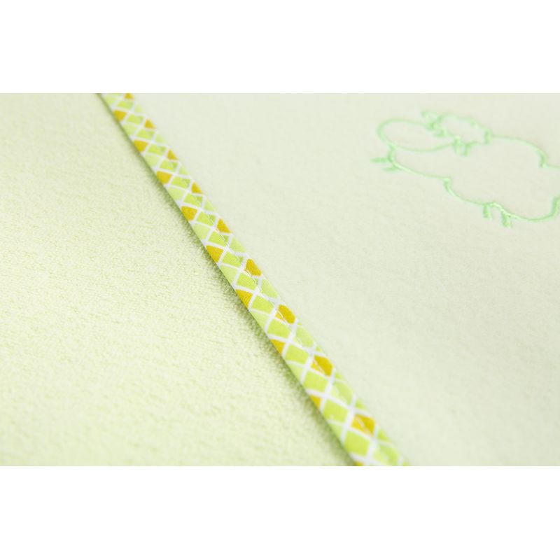 Jucarii, Copii si Bebe - Igiena si ingrijire - Baia bebelusului - Prosoape si halate de baie copii - Prosop cu gluga Sensillo SHEEP 80x80 cm Green - Infinity.ro