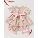 Fashion, accesorii si bijuterii - Copii - Imbracaminte copii - Treninguri si compleuri copii - Compleu de vara cu bluza si pantalonasi scurti bufanti 86 cm - Infinity.ro