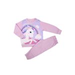 Fashion, accesorii si bijuterii - Copii - Lenjerie si pijamale copii - Pijamale copii - Pijama copii maneca lunga Unicorn UNI0422 Roz 18 luni 86 CM - Infinity.ro