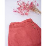 Fashion, accesorii si bijuterii - Copii - Imbracaminte copii - Fuste copii - Fusta cu pantaloni scurti, din in roz caramiziu 98 cm - Infinity.ro