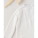 Fashion, accesorii si bijuterii - Copii - Imbracaminte copii - Bluze si camasi copii - Camasa din muselina alba 80 cm - Infinity.ro