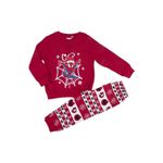 Fashion, accesorii si bijuterii - Copii - Lenjerie si pijamale copii - Pijamale copii - Pijama de bumbac cu tematica de Craciun Spiderman 98 CM Rosu 3 ani - Infinity.ro