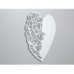 Casa si Gradina - Mobilier - Mobilier copii - Patuturi copii - Patut lemn copii Klups Nel Heart Alb Gri - Infinity.ro