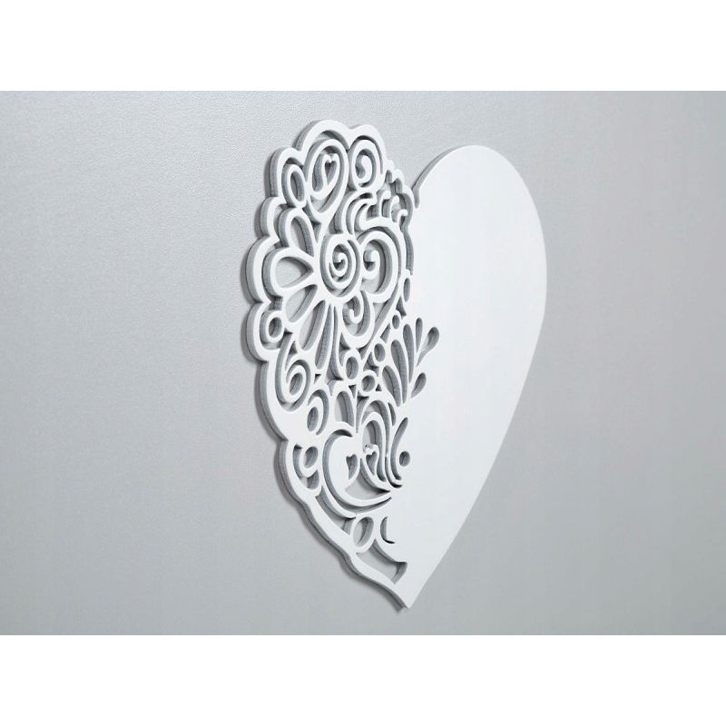 Casa si Gradina - Mobilier - Mobilier copii - Patuturi copii - Patut lemn copii Klups Nel Heart Alb Gri - Infinity.ro