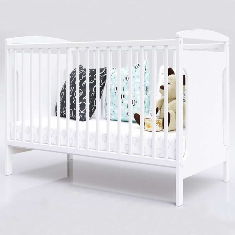 Casa si Gradina/Mobilier/Mobilier copii/Patuturi copii - Patut copii din lemn Hubners Karly 120x60 cm alb - Infinity.ro