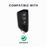 Auto si Moto - Electronice auto - Accesorii electronice auto - Husa Cheie Auto Kwmobile pentru VW 3 Butoane, Transparent, Silicon, KWM000025JH001C - Infinity.ro