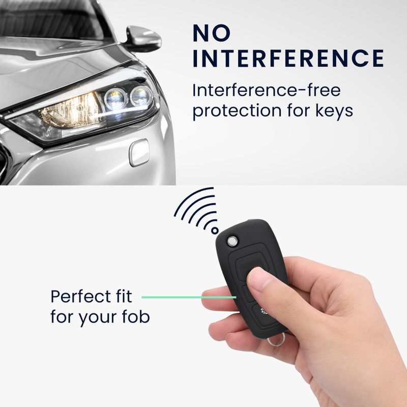 Auto si Moto - Electronice auto - Accesorii electronice auto - Husa Cheie Auto pentru Ford - 3 Butoane, Silicon, Negru, 46012.01 - Infinity.ro