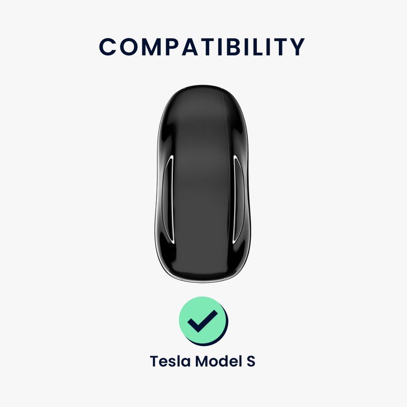 Auto si Moto - Electronice auto - Accesorii electronice auto - Husa Cheie Auto pentru Tesla - Model S - Smart Key, kwmobile, Silicon, Negru, 49066.01 - Infinity.ro