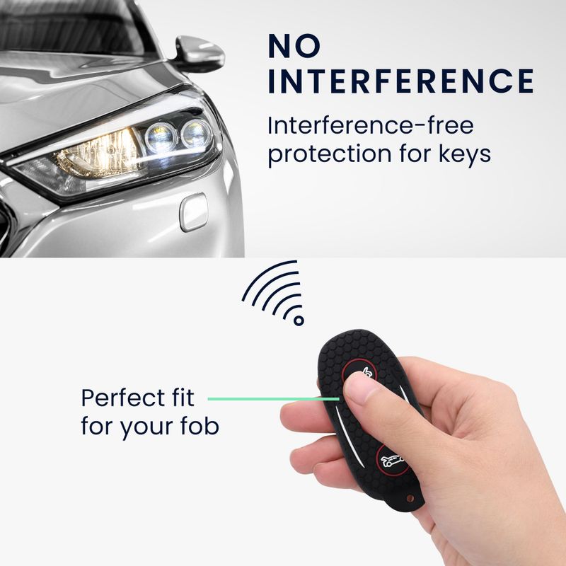 Auto si Moto - Electronice auto - Accesorii electronice auto - Husa Cheie Auto pentru Tesla - Model S - Smart Key, kwmobile, Silicon, Negru, 49066.01 - Infinity.ro