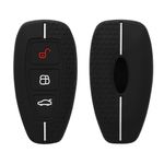 Auto si Moto - Electronice auto - Accesorii electronice auto - Husa Cheie Auto pentru Ford - 3 Butoane - Keyless Go, Silicon, Negru, 53133.05 - Infinity.ro