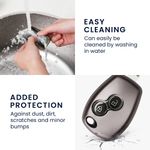 Auto si Moto - Electronice auto - Accesorii electronice auto - Husa Cheie Auto Kwmobile pentru Dacia/Renault 2 Butoane, Gri/Negru, Silicon, KWM0000253B001C - Infinity.ro