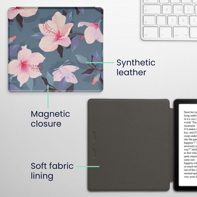 Laptop, Telefoane si Tablete - Ebook reader si accesorii - Accesorii eBook Reader - Husa Kwmobile pentru Amazon Kindle Oasis 10, Multicolor, Piele ecologica, 49417.43 - Infinity.ro