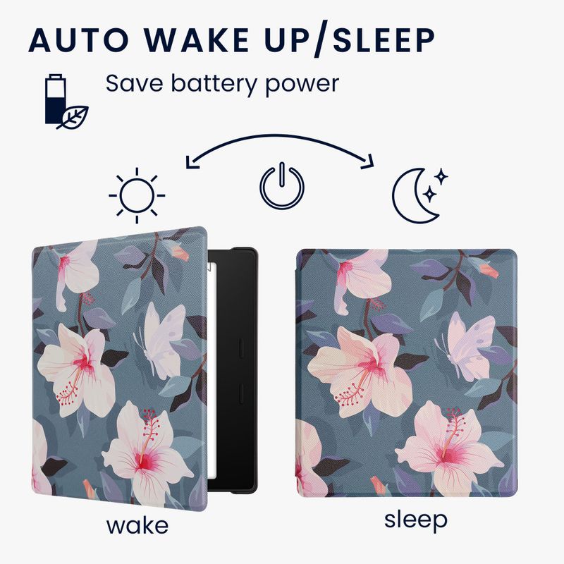 Laptop, Telefoane si Tablete - Ebook reader si accesorii - Accesorii eBook Reader - Husa Kwmobile pentru Amazon Kindle Oasis 10, Multicolor, Piele ecologica, 49417.43 - Infinity.ro