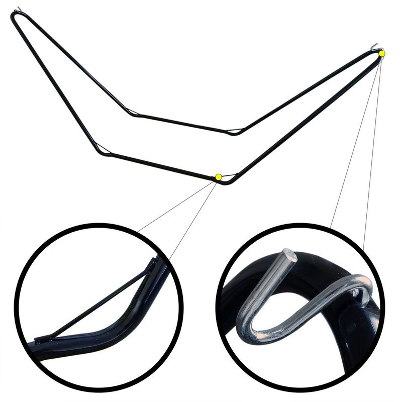 Casa si Gradina - Gradina si terasa - Balansoare si hamace - Hamace si suporturi - Suport hamac, max 100 kg, 280x72x110 cm, Viktor - Infinity.ro