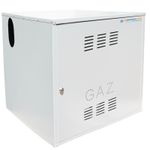 Casa si Gradina - Termice - Centrale termice si accesorii - Accesorii incalzire - Firida 60x60x60 cm, Proconstructo Group, cutie pentru contor de gaz si regulator, gri, din tabla, cu 2 orificii mari - Infinity.ro