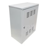 Casa si Gradina - Termice - Centrale termice si accesorii - Accesorii incalzire - Firida 50x40x25 cm, Proconstructo Group, cutie pentru contor de gaz si regulator, gri, din tabla, cu 2 orificii - Infinity.ro