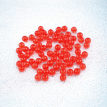 Casa si Gradina - Decoratiuni - DIY - Articole mercerie - Set 250 margele plastic Cracked, diametru 6 mm, 30 g, Rosu - Infinity.ro