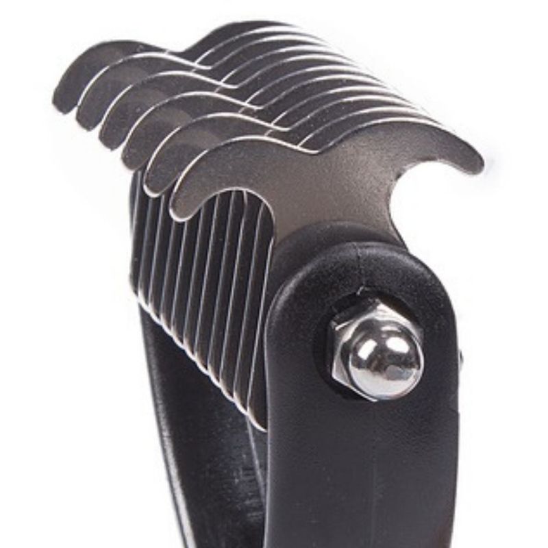 Petshop - Ingrijire si Igiena - Produse uz extern - Perii si manusi - Tesala dubla roz pentru caini si pisici cu par lung sau mediu - Infinity.ro