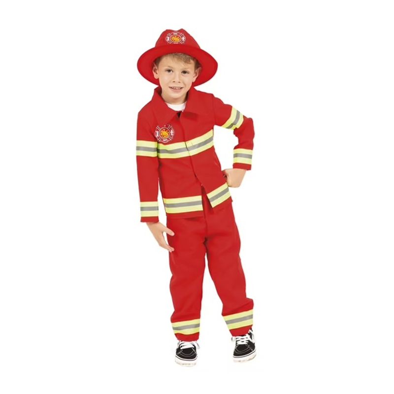 Jucarii, Copii si Bebe - Jucarii si jocuri - Jucarii de rol - Masti si costume copii - Costum pompier KidMania® cu accesorii pentru copii 110 - 120 cm 5-7 ani - Infinity.ro
