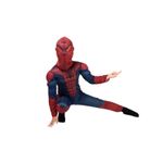 Jucarii, Copii si Bebe - Jucarii si jocuri - Jucarii de rol - Masti si costume copii - Set costum Spiderman KidMania® cu muschi si doua manusi lansator cu ventuze din burete pentru copii 5-7 ani 110 - 120 cm - Infinity.ro