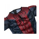 Jucarii, Copii si Bebe - Jucarii si jocuri - Jucarii de rol - Masti si costume copii - Set costum Spiderman KidMania® cu muschi si doua manusi lansator cu ventuze din burete pentru copii 5-7 ani 110 - 120 cm - Infinity.ro