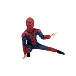 Jucarii, Copii si Bebe - Jucarii si jocuri - Jucarii de rol - Masti si costume copii - Set costum Spiderman KidMania® cu muschi si doua manusi lansator cu ventuze din burete pentru copii 7-9 ani 120 - 130 cm - Infinity.ro