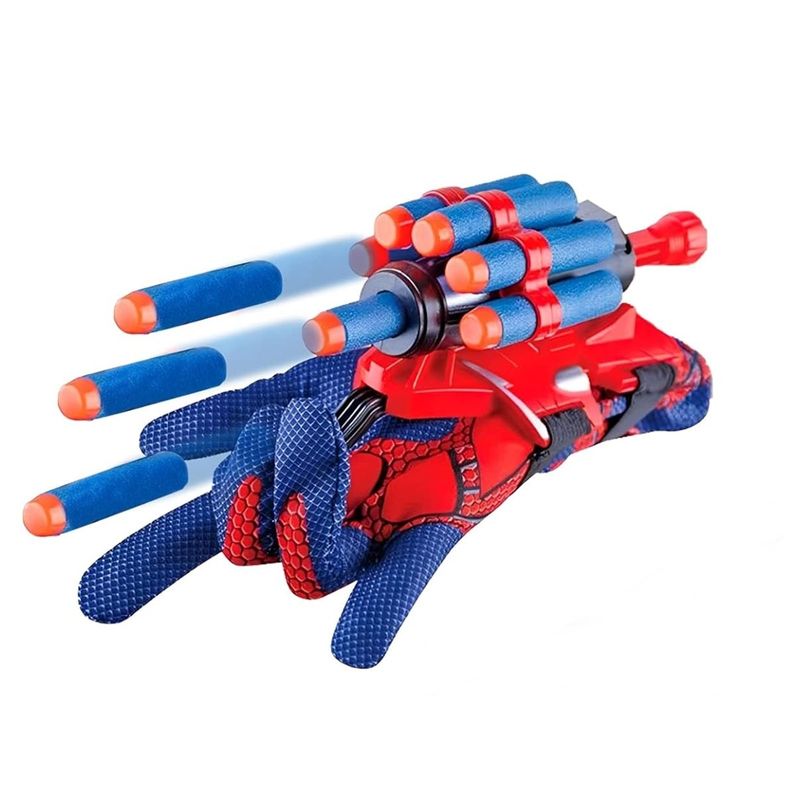Jucarii, Copii si Bebe - Jucarii si jocuri - Jucarii de rol - Masti si costume copii - Set costum Spiderman KidMania® si lansator cu ventuze din burete pentru copii 5-7 ani 110 - 120 cm - Infinity.ro