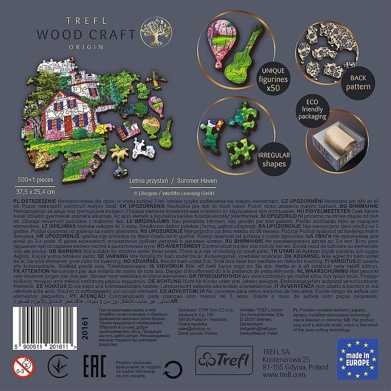 Jucarii, Copii si Bebe - Jucarii si jocuri - Jocuri si puzzle - Puzzle - Puzzle trefl din lemn 500+1 piese portul in timpul verii - Infinity.ro