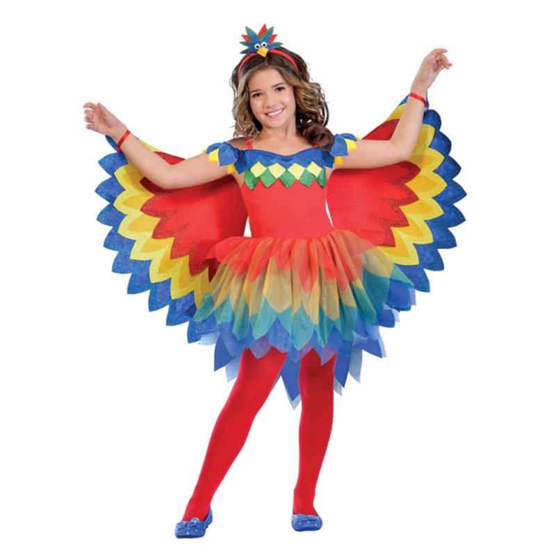 Jucarii, Copii si Bebe - Jucarii si jocuri - Jucarii de rol - Masti si costume copii - Costum papagal KidMania® cu aripi si bentita pentru fete 9-10 ani 134 cm - Infinity.ro