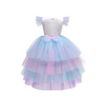 Jucarii, Copii si Bebe - Jucarii si jocuri - Jucarii de rol - Masti si costume copii - Costum Unicorn KidMania® cu trena detasabila pentru fete 8-10 ani 140 cm - Infinity.ro