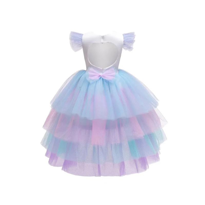 Jucarii, Copii si Bebe - Jucarii si jocuri - Jucarii de rol - Masti si costume copii - Costum Unicorn KidMania® cu trena detasabila pentru fete 8-10 ani 140 cm - Infinity.ro