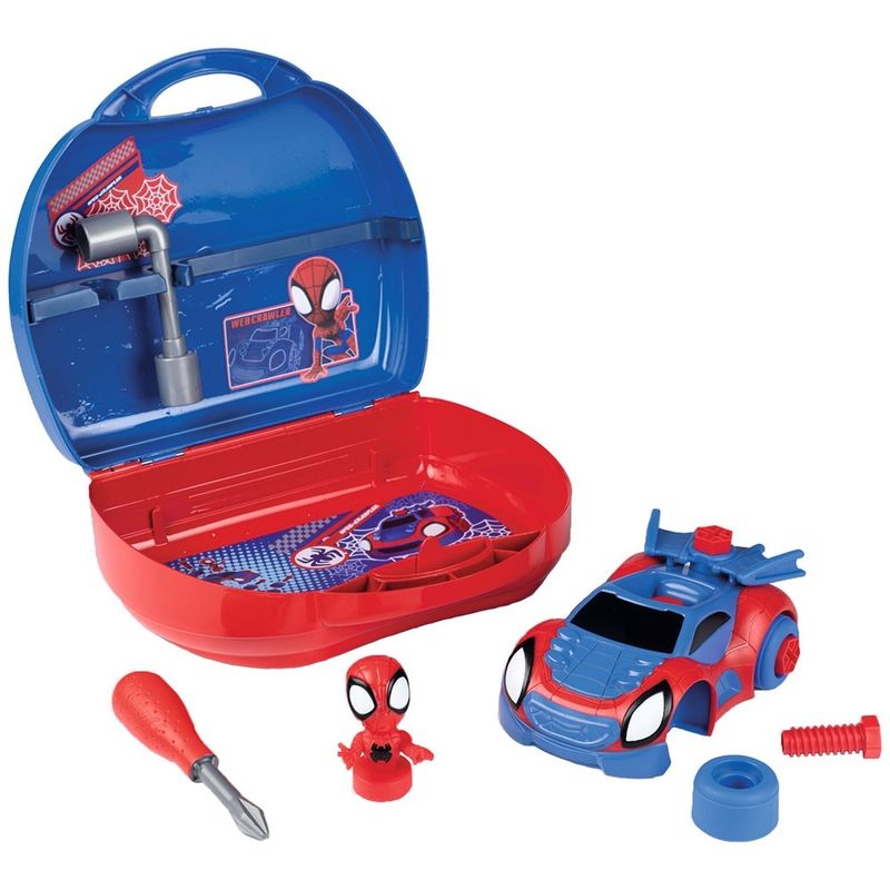 Jucarii, Copii si Bebe - Jucarii si jocuri - Jucarii de rol - Ateliere si bancuri de lucru - Trusa Smoby Spidey cu unelte - Infinity.ro