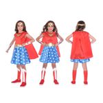 Jucarii, Copii si Bebe - Jucarii si jocuri - Jucarii de rol - Masti si costume copii - Costum Wonder Woman, Femeia Fantastica pentru fete 4-6 ani 110 cm - Infinity.ro