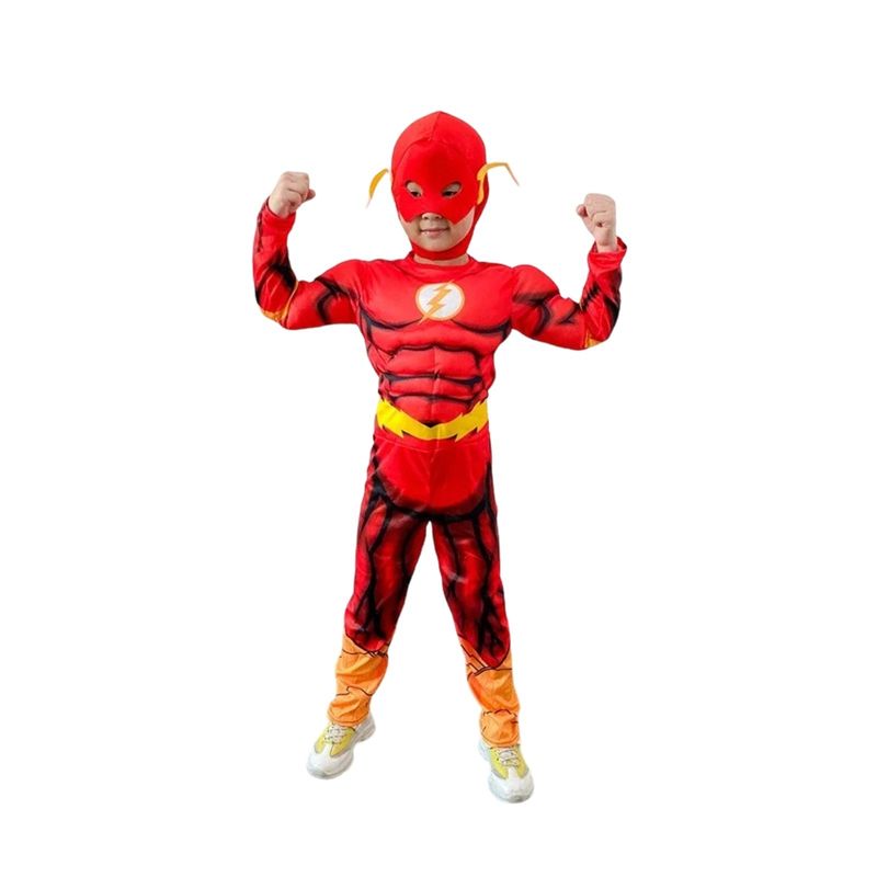 Jucarii, Copii si Bebe - Jucarii si jocuri - Jucarii de rol - Masti si costume copii - Costum  Flash KidMania® pentru copii 110 - 120 cm 5-7 ani - Infinity.ro