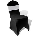 Casa si Gradina - Textile si covoare - Huse pentru mobilier - Funda elastica decorativa scaun, catarama diamante, crem, 25 buc. - Infinity.ro