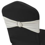 Casa si Gradina - Textile si covoare - Huse pentru mobilier - Funda elastica decorativa scaun, catarama diamante, crem, 25 buc. - Infinity.ro
