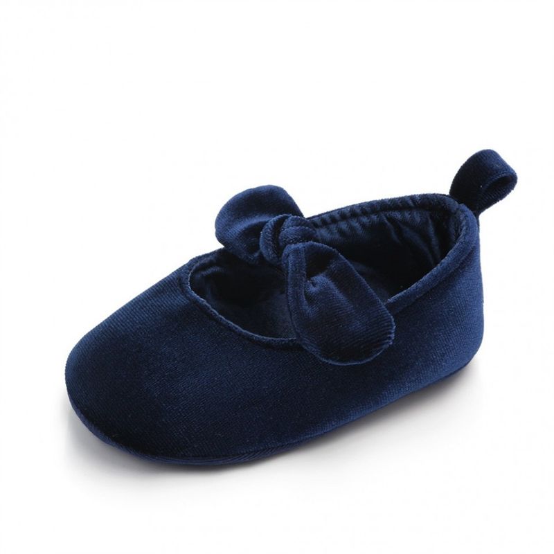 Fashion, accesorii si bijuterii - Copii - Incaltaminte copii - Pantofi copii - Balerini bebelus de catifea Drool (Culoare: Albastru, Marime: 12-18 Luni) - Infinity.ro