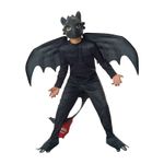 Jucarii, Copii si Bebe - Jucarii si jocuri - Jucarii de rol - Masti si costume copii - Costum dragon Toothless Night Fury pentru copii 5-7 ani 110-122 cm - Infinity.ro