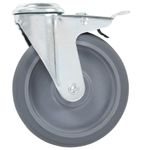 Casa si Gradina - Constructii - Depozitare, transport si protectie - Accesorii echipamente pentru transport si ridicat - Roti pivotante cu gaura pentru surub, 12 buc., 125 mm - Infinity.ro