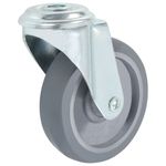 Casa si Gradina - Constructii - Depozitare, transport si protectie - Accesorii echipamente pentru transport si ridicat - Roti pivotante cu gaura pentru surub, 8 buc., 100 mm - Infinity.ro