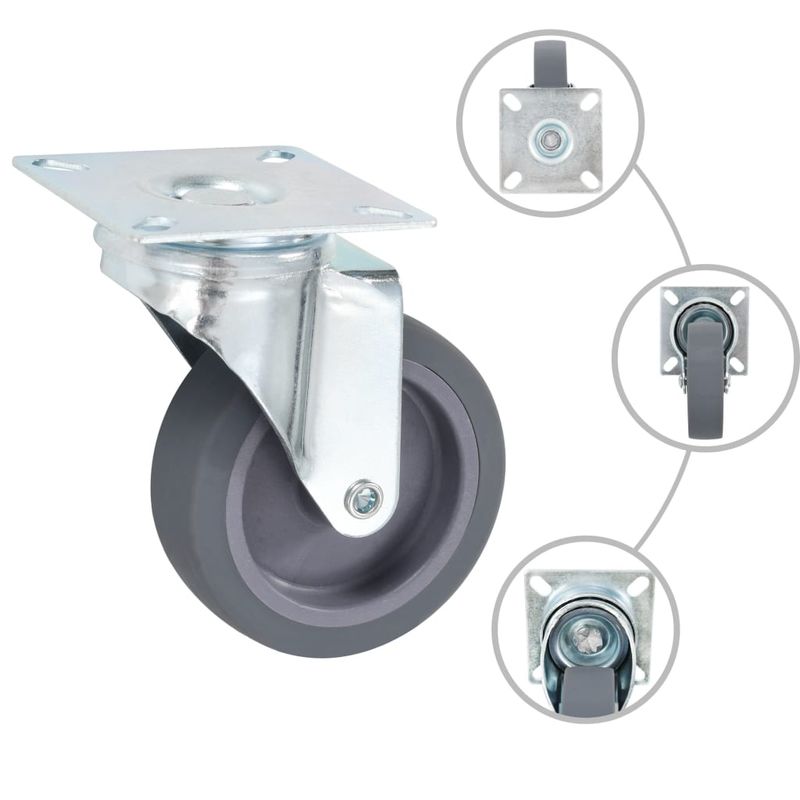 Casa si Gradina - Constructii - Depozitare, transport si protectie - Accesorii echipamente pentru transport si ridicat - Roti pivotante, 32 buc., 75 mm - Infinity.ro