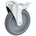 Casa si Gradina - Constructii - Depozitare, transport si protectie - Accesorii echipamente pentru transport si ridicat - Roti pivotante cu gaura pentru surub, 32 buc., 125 mm - Infinity.ro