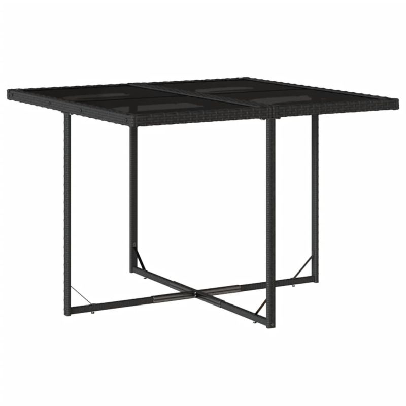 Casa si Gradina - Gradina si terasa - Mobilier exterior - Seturi mobila gradina - Set mobilier de gradina cu perne, 5 piese, negru, poliratan - Infinity.ro